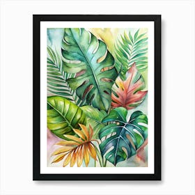 Tropical Leaves Art Print