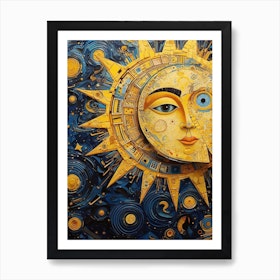 Sun And Moon 5 Art Print by Bella Luna - Fy