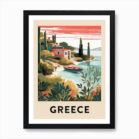 Vintage Travel Poster Greece 8 Art Print