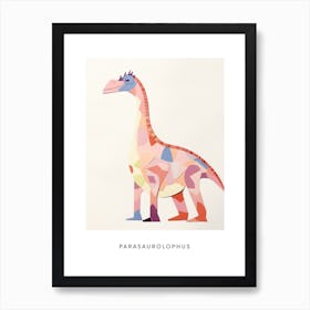 Nursery Dinosaur Art Parasaurolophus 6 Poster Affiche