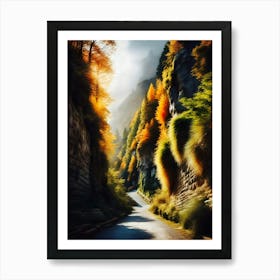 Autumn Road 21 Art Print