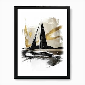 Sailboat Canvas Print Art Print