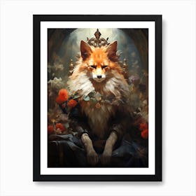 King Fox Art Print