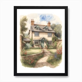 Cottage In The Country 1 Art Print