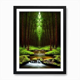 Forest Stream 1 Art Print