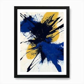 Blue And Yellow 1 Art Print