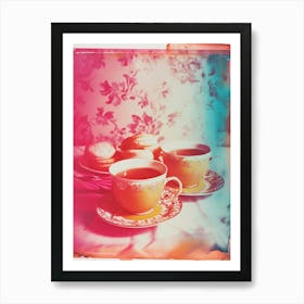 Polaroid Inspired Afternoon Tea 4 Art Print