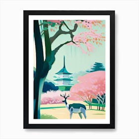 Nara Park, 1, Japan Abstract Still Life Art Print