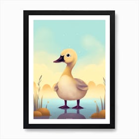 Cute Gosling Scandinavian Style Illustration 4 Poster