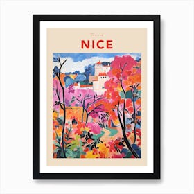 Nice France 7 Fauvist Travel Poster Art Print