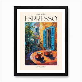 Rome Espresso Made In Italy 2 Poster Art Print