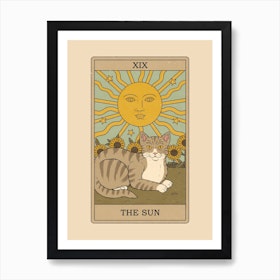 The Sun    Cats Tarot Art Print