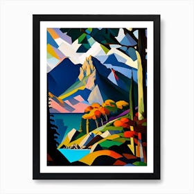 Nahuel Huapi National Park Argentina Cubo Futuristic Art Print