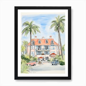 The Lodge At Sea Island   St Art Print