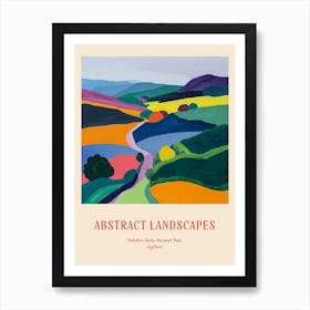 Colourful Abstract Yorkshire Dales National Park England 2 Poster Art Print