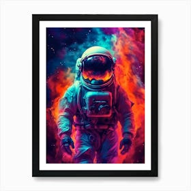 Astronaut In Space 8 Art Print