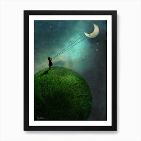 Chasing the Moon Art Print