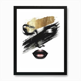 Black And Gold Canvas Print 21 Art Print