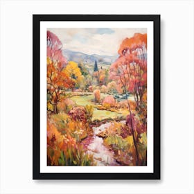 Autumn Gardens Painting Keirunga Gardens New Zealand Art Print