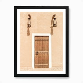 Arabian Door Of An Arabian House Art Print
