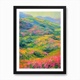 Himalayan Honeysuckle 2 Impressionist Painting Plant Art Print