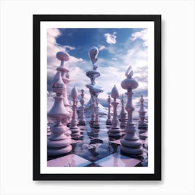 Chess Game 1 Art Print