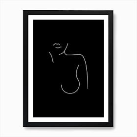Nude Black Art Print