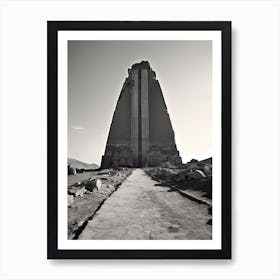 Luxor, Egypt, Black And White Photography 2 Art Print