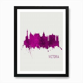 Victoria Canada City Purple Art Print