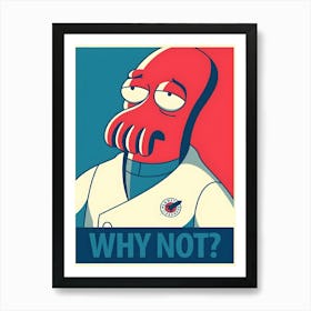 John Zoidberg Futurama Cartoon Art Print