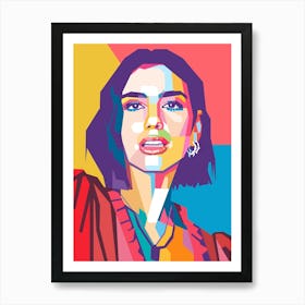 Dua Lipa wpap art Art Print