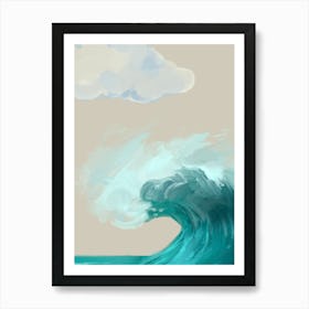 Wave Painting Art Print