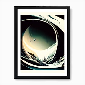 Gravity Well Noir Comic Space Art Print