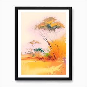 Nungwi Tanzania Watercolour Pastel Tropical Destination Art Print