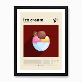 Ice Cream Plan Art Print