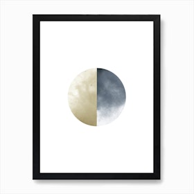 Abstract Moon B Art Print