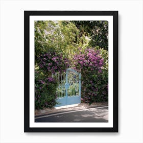 A Flower Covered Entranceway In Rural Vietnam Art Print