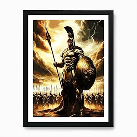 muscle Spartan 300 Warrior movie 2 Art Print