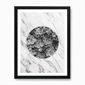 Geometric and botanical A Art Print