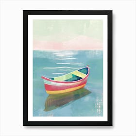 Boat In The Sea Art Print