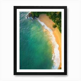 Aerial View Of A Tropical Beach 23 Art Print