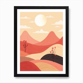 Landscape With Trees 1 Art Print