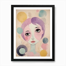 Girl With Bubbles 1 Art Print