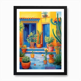 Cactus Garden - Bohemian Art 5 Art Print