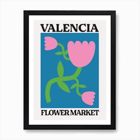 Valencia Flower Market Art Print