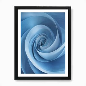 Blue Spiral Art Print