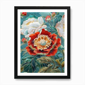 Chinese Flower Painting 88 Art Print