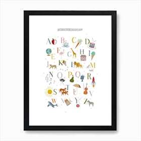 My First Alphabet Art Print