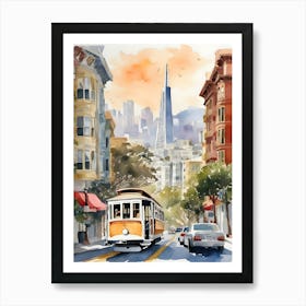 San Francisco Watercolor 2 Art Print