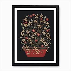 Keep Growing Flowers bouquet art Art Print